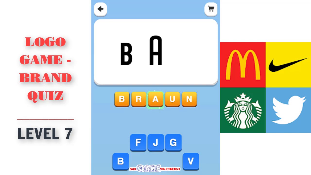 Logo Game - Brand Quiz Level 7 Walkthrough | SkillGameWalkthrough