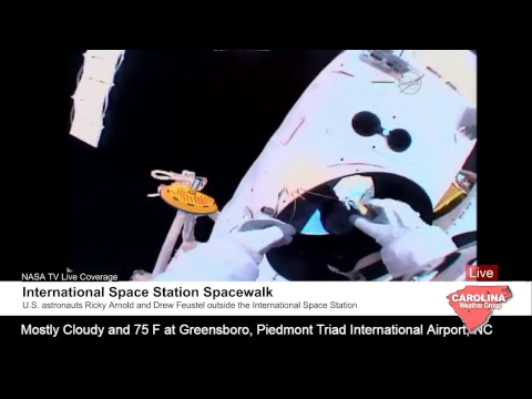 Live: Spacewalk outside International Space Station