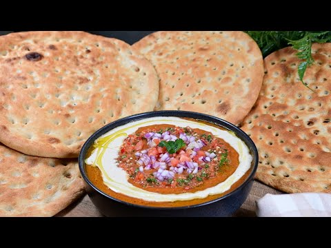The Ultimate Arabic Breakfast: Easy Tamees Bread & Creamy Foul Recipe! 🥣🔥