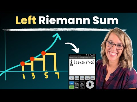 Riemann Sum Left Endpoints Set Up Ti84 Tip