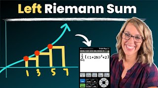 Riemann Sum - Left Endpoints | Set Up +  TI84 Tip