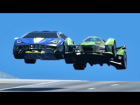 Lamborghini V12 Concept GT vs Lamborghini Scorpion Concept - Drag Race 20 KM