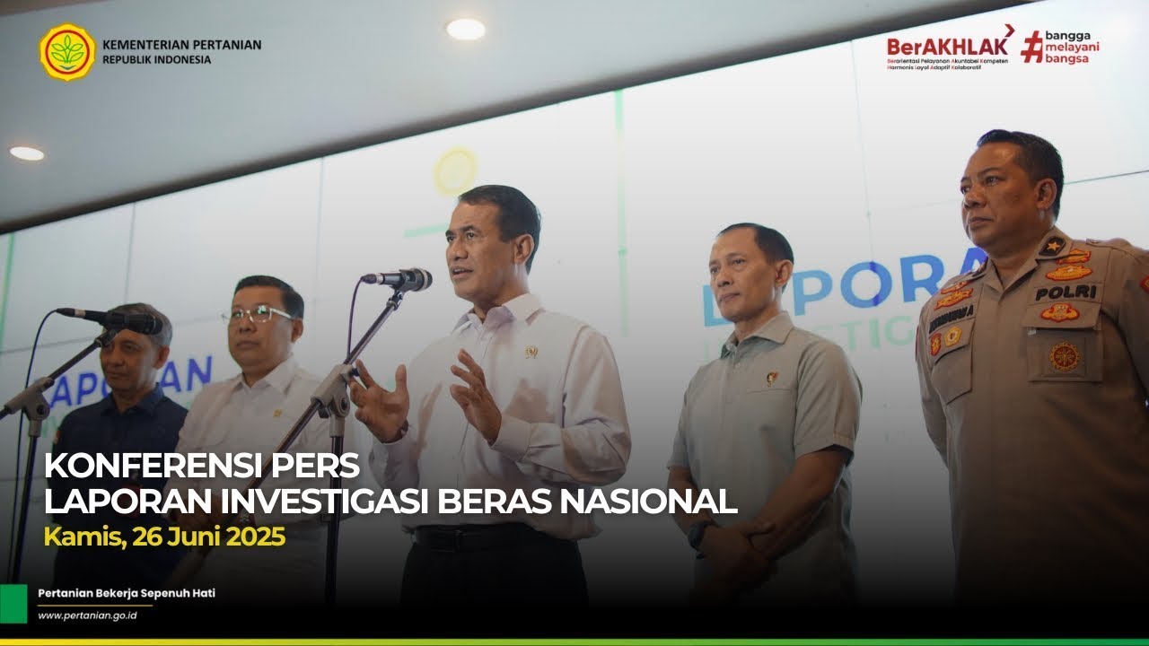Konferensi Pers Laporan Investigasi Beras Nasional