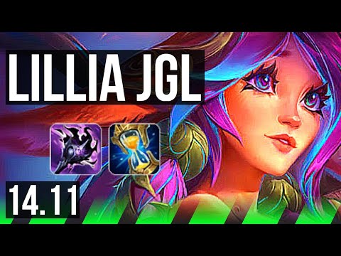 LILLIA vs NIDALEE (JGL) | 6k comeback, 68% winrate, 9/3/11 | KR Challenger | 14.11