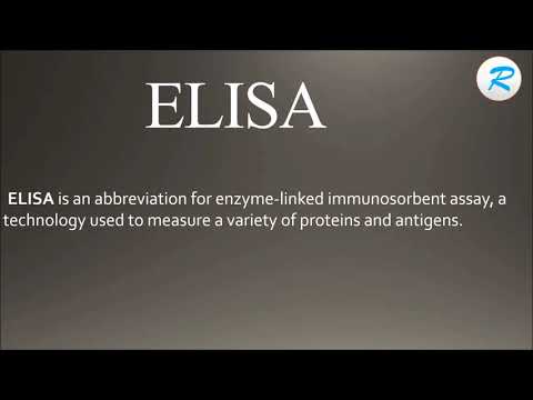 How to pronounce ELISA