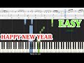 HAPPY NEW YEAR - ABBA | Piano Easy | Sheet Free