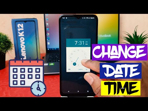 How to Change Date & Time in Lenovo K12 - Time Zone Settings