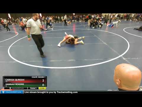 122 Lbs Champ. Round 1 - Carissa Qureshi, CA Vs Hannah Rogers, IA 6408