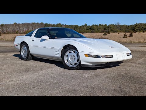 2 Owner 1992 Chevrolet Corvette For Sale~28k Org. Miles~White/Black~Fantastic Condition