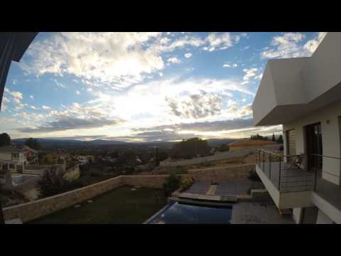 12.10.2014 TImeLapse Sonnenutergang Haus