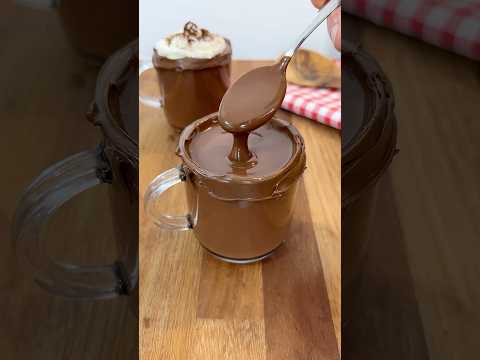 NUTELLA HOT CHOCOLATE 😍🍫 #nutella #chocolate #dessert #easyrecipe #food #foodie