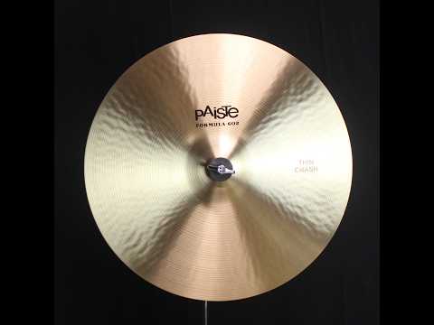 Paiste 17" Formula 602 Classic Thin Crash - 1136g (video demo) image 2