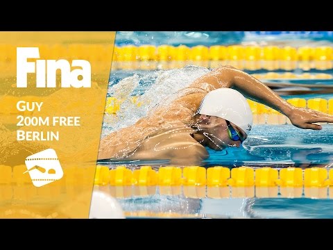 James Guy got his second tournament gold in men´s 200m freestyle #2 Berlin