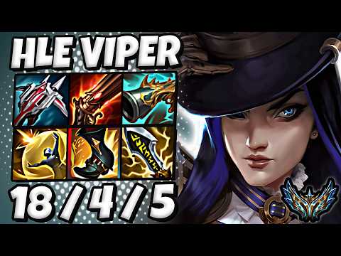 Caitlyn vs Jhin ADC [ HLE Viper ] Korea Challenger Patch 25.19