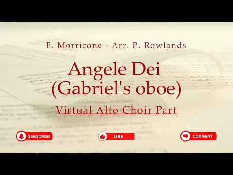 Angele Dei (Gabriel's Oboe by Morricone) - Alto Part
