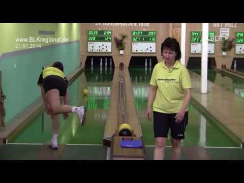 2014-01-21 Bowling Women SV 1919 Hohenmölsen vs Post SV Merseburg Jana Heller Heike Knop