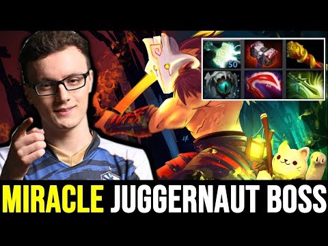 MIRACLE Juggernaut Power Overwhelming with Crazy DPS Build 7.22 Dota 2