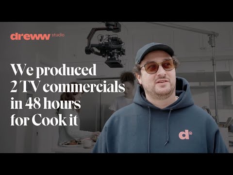 We produced 2 TV commercials in 48 hours for Cook it