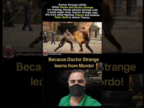 Doctor Strange used the trick he learned from Mordo against Thanos! 🔴🟡 #MarvelFactsUK