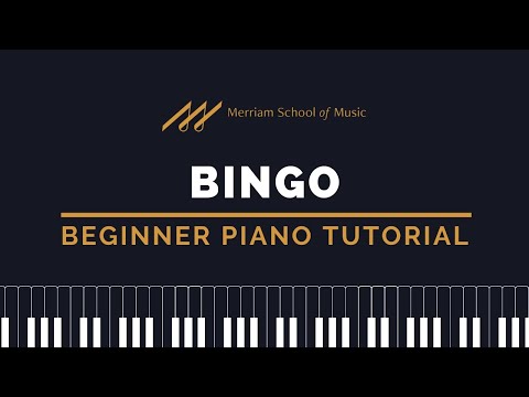 🎹How to Play BINGO on Piano - Easy Nursery Rhyme Piano Tutorials🎹