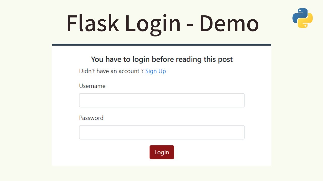 Flask Login/Logout - Python Web Development with Flask