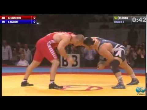 Finale 1-2 Freestyle 96 Kg (AZE) Khetag GAZYUMOV vs (IRI) Reza YAZDANI