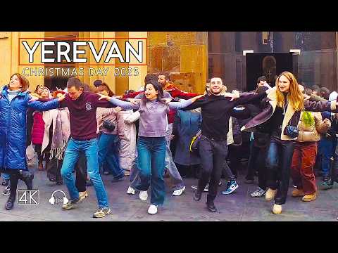 Christmas Day in Yerevan: Traditional Armenian Folk Dance, Jan 06, 2025, 4K 60 fps