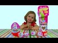 Барби Хелоу Китти Киндер Сюрприз игрушки распаковка Kinder Surprise toys for girls ...