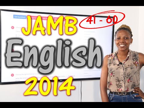 JAMB CBT English 2014 Past Questions 41 - 60