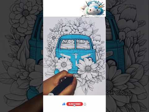 Adorable Bus Scenes For Instantly Calming Coloring