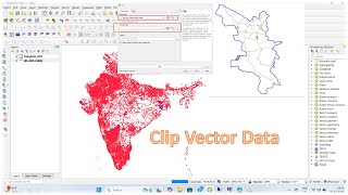 Geoprocessing #03 II Clip a Shapefile II How to Clip Vector layer using QGIS II Vector Clip in QGIS
