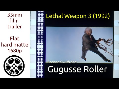 Lethal Weapon 3 (1992) 35mm film trailer 3, flat hard matte, 1680p