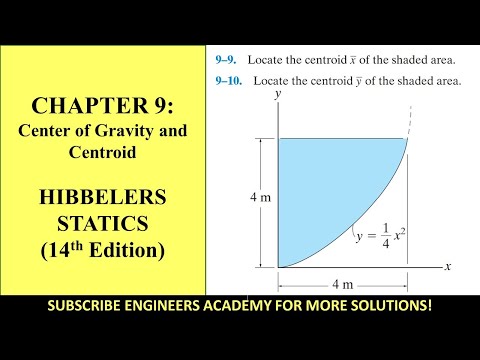 9-9 Center of Gravity and Centroid Chapter 9 ( Hibbeler Statics 14th ed ) Engineers Academy