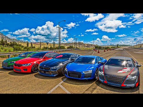 FF - PRIMEIRA vez do ZANETTE no RACHÃO da RODOVIA - BMW VS AUDI - Forza Horizon 5