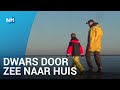 Wandelen over de zeebodem bij Wieringse Wadden