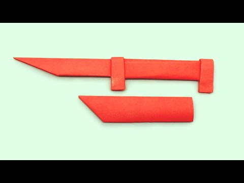 How To Make A Paper Sword | Origami Ninja Weapon Tutorial | DIY Ninja Sword Making Idea