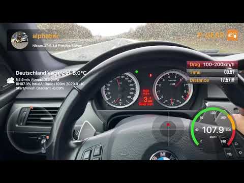 BMW M3 e92 Competition DKG 100-200km/h