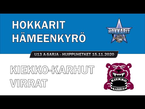 U13 A-sarja 2020-2021 Highlights | Hokkarit U13 vs. Kiekko-Karhut U13 | 15. Marras 2020