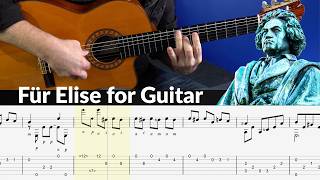 Download lagu Für Elise Classical Guitar Tab Play-Along mp3