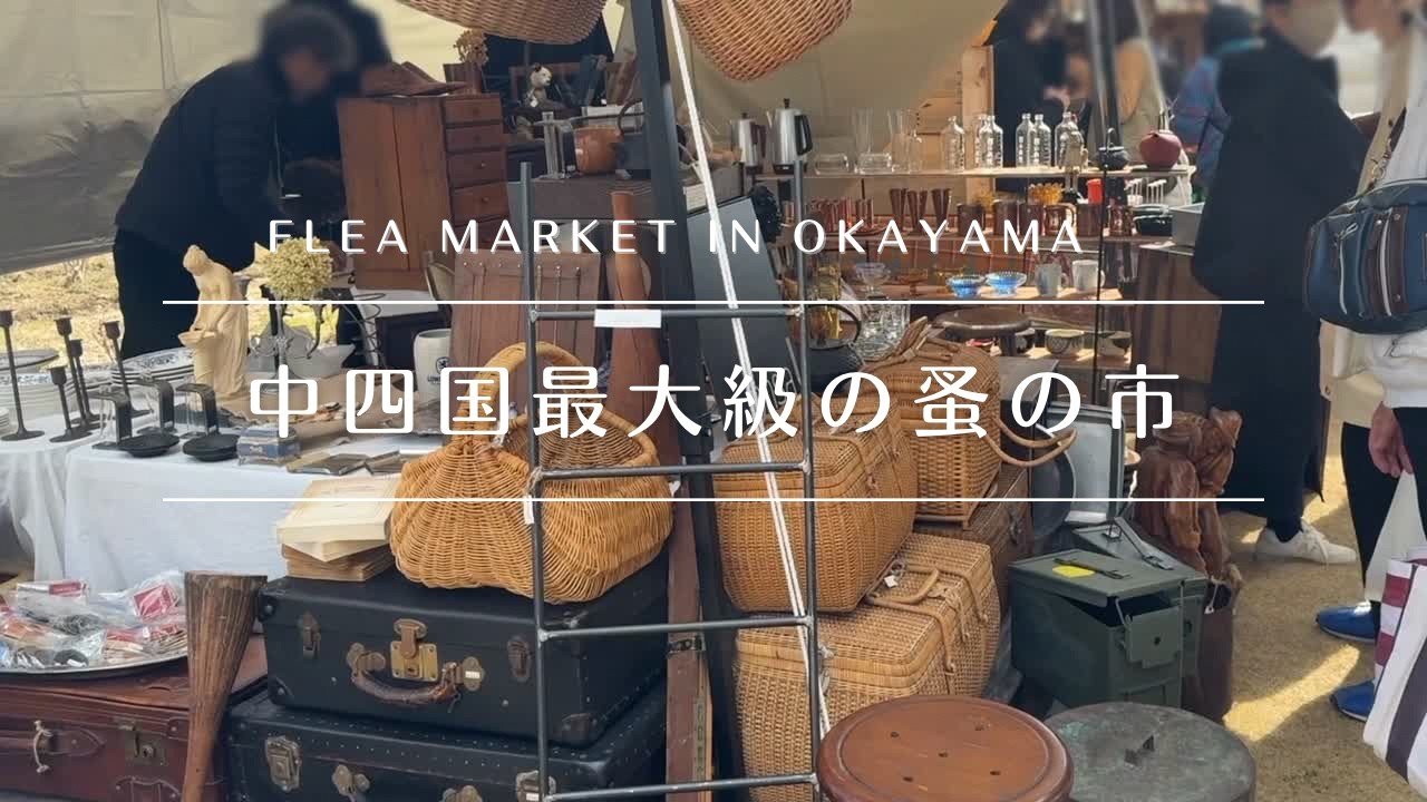 【蚤の市🇯🇵】岡山で至福のアンティーク巡り。The annual flea market held in the Chūgoku and Shikoku regions in Japan.