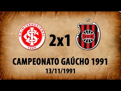 Internacional 2x1 G.E.Brasil - Campeonato Gaúcho 1991
