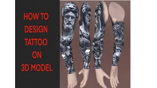 PROCREATE 5.2 3D MODEL PART1 (HOW TO DESIGN A TATTOO ON PROCREATE) (2022)