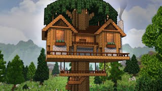 Minecraft: How To Build A Easy Treehouse | Tutorial