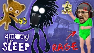 AMONG THE SLEEP Teddy Bear Plays &amp; Shadow Mans HUNGRY! R.I.P !! FGTEEV Super RAGE! (Part 3)
