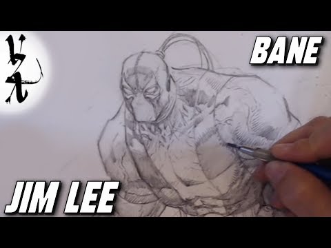 Jim Lee drawing Bane