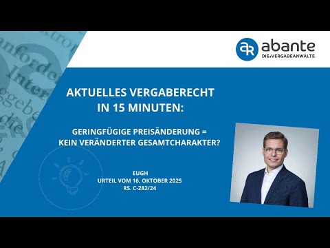 Geringfügige Preisänderung = Kein veränderter Gesamtcharakter ?