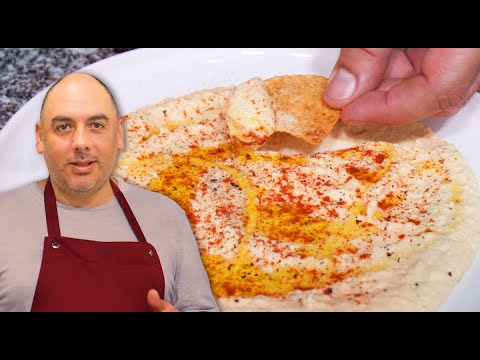 Hummus de garbanzos, una receta tradicional de Medio Oriente 🔝😉