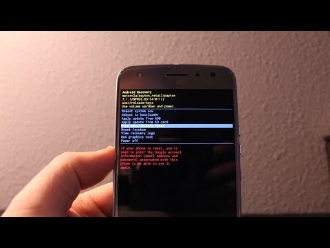 Moto X4 Recovery Mode and HARD RESET