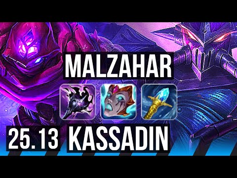 MALZAHAR vs KASSADIN (MID) | EUW Master | 25.13