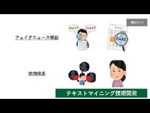【理工学部】テキストマイニング技術開発